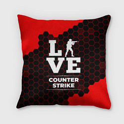 Подушка квадратная Counter Strike Love Классика