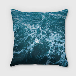 Подушка квадратная Blue ocean, цвет: 3D-принт
