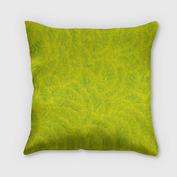 Подушка квадратная Желтая мишура, цвет: 3D-принт
