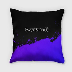 Подушка квадратная Evanescence Purple Grunge, цвет: 3D-принт