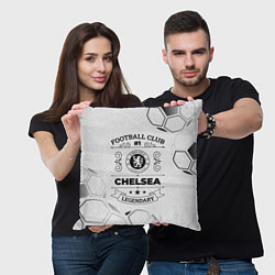 Подушка квадратная Chelsea Football Club Number 1 Legendary, цвет: 3D-принт — фото 2
