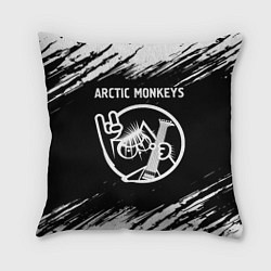 Подушка квадратная Arctic Monkeys - КОТ - Краски