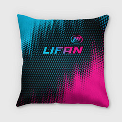 Подушка квадратная Lifan Auto Neon Gradient
