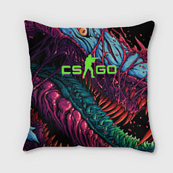 Подушка квадратная CS GO - HYPERBEAST