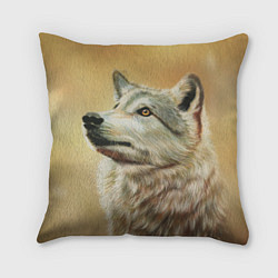 Подушка квадратная Спокойный волк