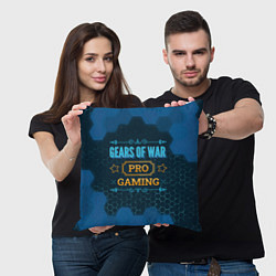 Подушка квадратная Игра Gears of War: pro gaming, цвет: 3D-принт — фото 2