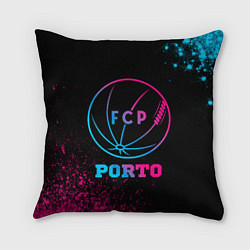 Подушка квадратная Porto - neon gradient, цвет: 3D-принт