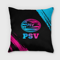 Подушка квадратная PSV - neon gradient, цвет: 3D-принт