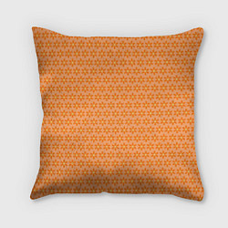 Подушка квадратная Оранжево-желтые цветочки