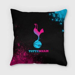 Подушка квадратная Tottenham - neon gradient, цвет: 3D-принт