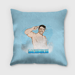 Подушка квадратная Гачимучи: Gachimuchi, цвет: 3D-принт