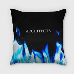 Подушка квадратная Architects blue fire