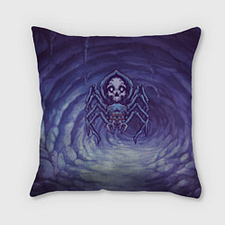 Подушка квадратная Смертельный паук с черепом, цвет: 3D-принт