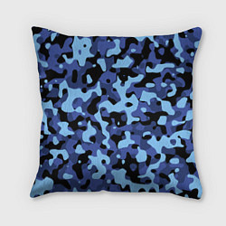 Подушка квадратная Камуфляж Sky Blue, цвет: 3D-принт