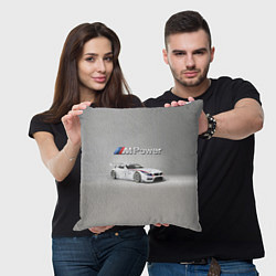 Подушка квадратная BMW Z4 GT3 - Motorsport - racing team, цвет: 3D-принт — фото 2