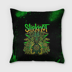 Подушка квадратная Slipknot green satan