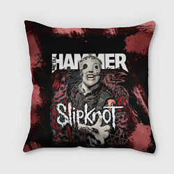 Подушка квадратная Slipknot Hammer, цвет: 3D-принт