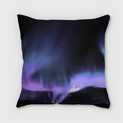 Подушка квадратная Northern lights, цвет: 3D-принт