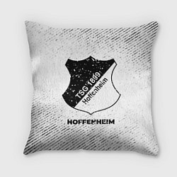 Подушка квадратная Hoffenheim с потертостями на светлом фоне, цвет: 3D-принт