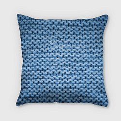Подушка квадратная Грубая шерстяная вязка - мода, цвет: 3D-принт
