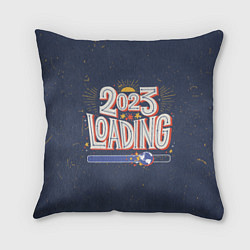Подушка квадратная 2023 loading, цвет: 3D-принт