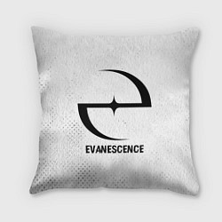 Подушка квадратная Evanescence glitch на светлом фоне