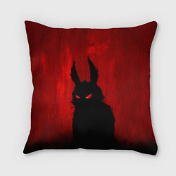 Подушка квадратная Evil Rabbit, цвет: 3D-принт