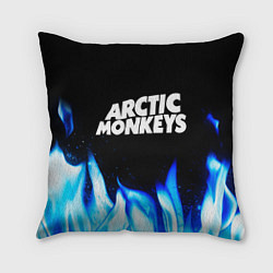 Подушка квадратная Arctic Monkeys blue fire