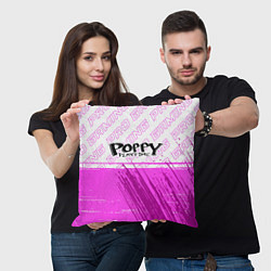 Подушка квадратная Poppy Playtime pro gaming: символ сверху, цвет: 3D-принт — фото 2