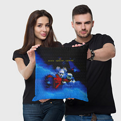 Подушка квадратная Агата Кристи Ураган, цвет: 3D-принт — фото 2