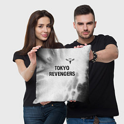 Подушка квадратная Tokyo Revengers glitch на светлом фоне: символ све, цвет: 3D-принт — фото 2