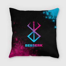 Подушка квадратная Berserk - neon gradient, цвет: 3D-принт