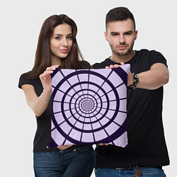 Подушка квадратная Спираль - оптическая иллюзия, цвет: 3D-принт — фото 2