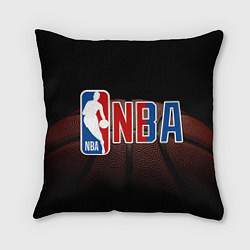 Подушка квадратная NBA - logo