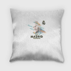 Подушка квадратная Karim Benzema - Real Madrid, цвет: 3D-принт