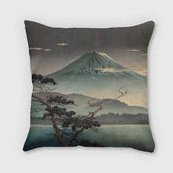 Подушка квадратная Великий вулкан Фудзияма, цвет: 3D-принт