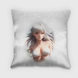 Подушка квадратная Аниме девушка красивая, цвет: 3D-принт