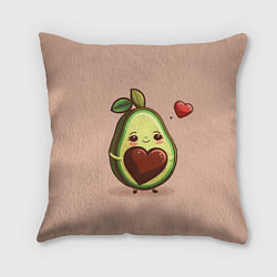 Подушка квадратная Влюбленная авокадо - парные