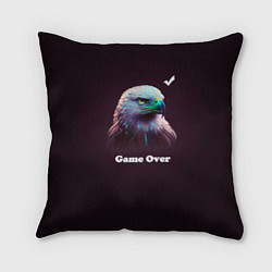 Подушка квадратная Hawk-game over, цвет: 3D-принт