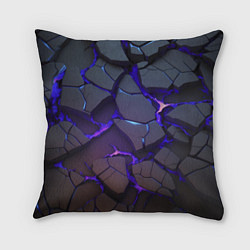 Подушка квадратная Светящаяся неоновая лава, цвет: 3D-принт