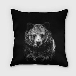 Подушка квадратная Медведь тотем славян, цвет: 3D-принт