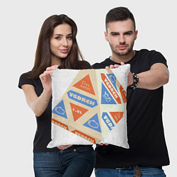 Подушка квадратная Vagodroch СССР milk pack, цвет: 3D-принт — фото 2