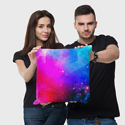 Подушка квадратная Космическая абстракция, цвет: 3D-принт — фото 2