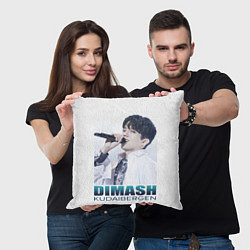 Подушка квадратная Dimash & Dears, цвет: 3D-принт — фото 2