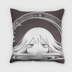 Подушка квадратная Грустная аниме девушка, цвет: 3D-принт