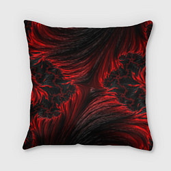 Подушка квадратная Red vortex pattern