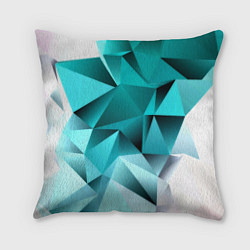 Подушка квадратная Green abstraction, цвет: 3D-принт