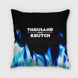Подушка квадратная Thousand Foot Krutch blue fire