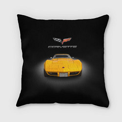 Подушка квадратная Американский маслкар Chevrolet Corvette Stingray