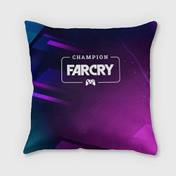 Подушка квадратная Far Cry gaming champion: рамка с лого и джойстиком